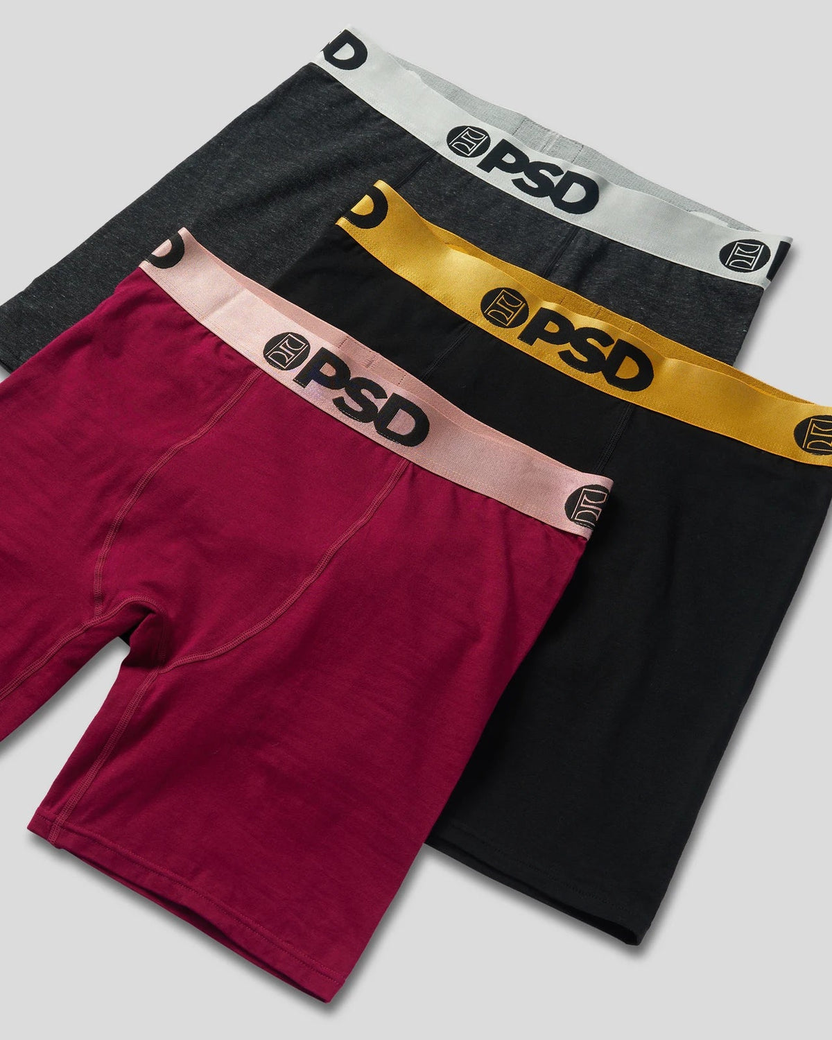 Men PSD 3 Pack - Metallic Solids - Standard Length - Cotton