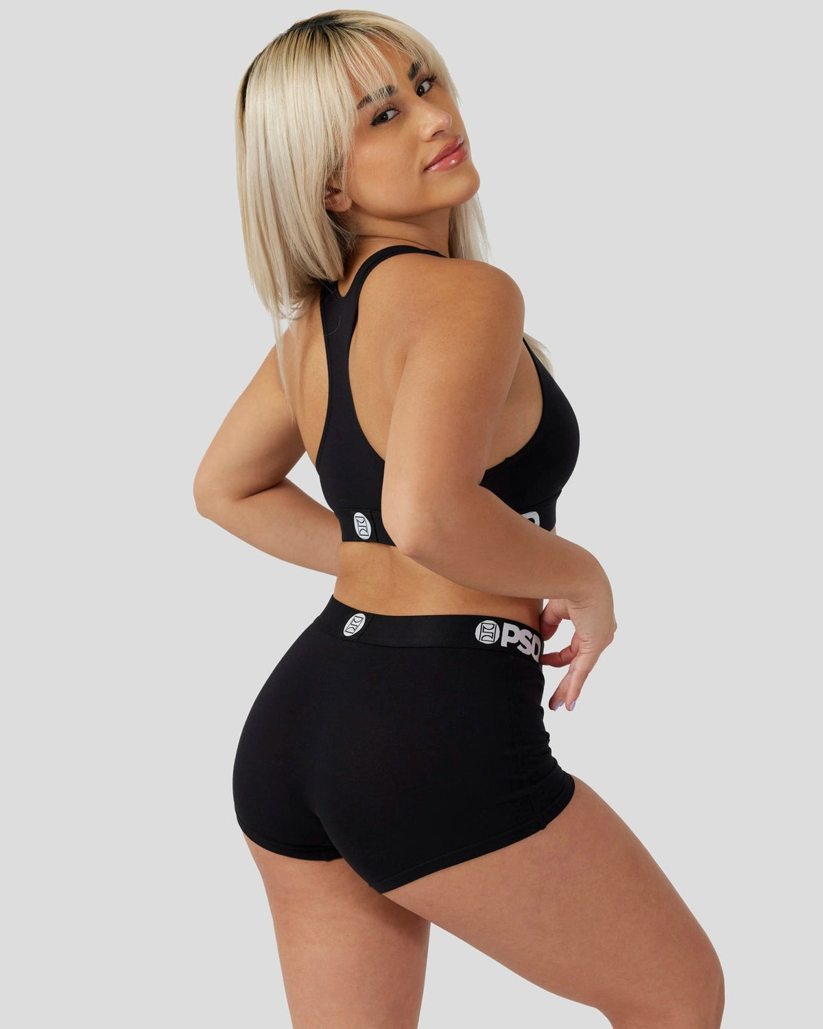 Women PSD Modal Solids - Black - Boy Short - Modal