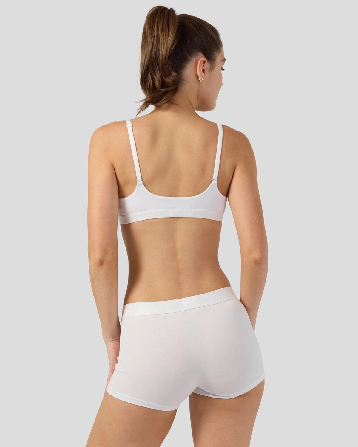 Women PSD Modal Solids - White - Boy Short - Modal