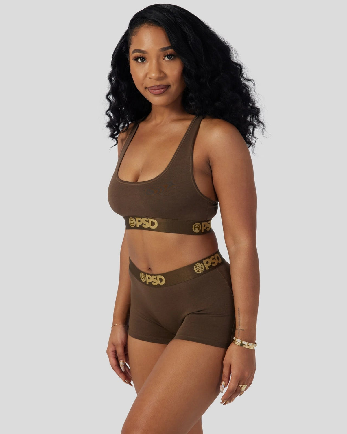 Women PSD Modal Solids - Cocoa - Sports Bra - Modal