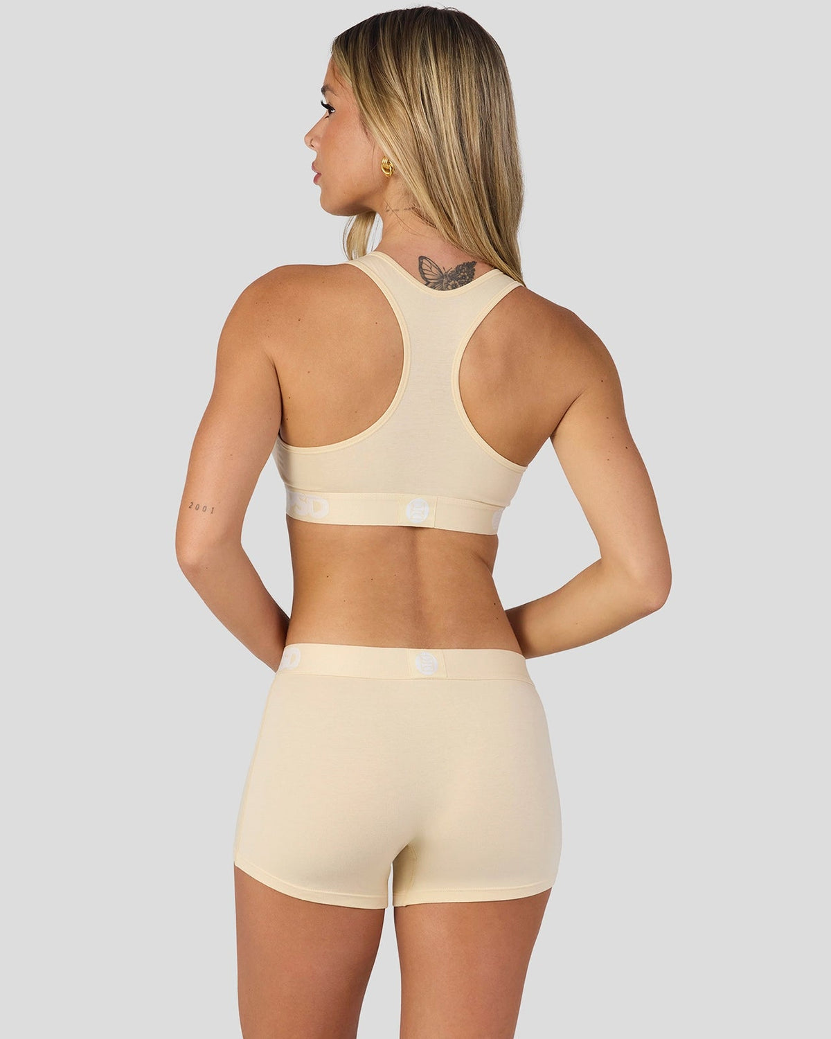 Women|Sale PSD Modal Solids - Creme - Boy Short - Modal