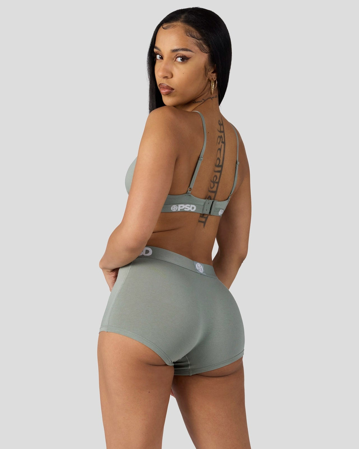 Women|Sale PSD Modal Solids - Sage - Triangle Bralette - Modal