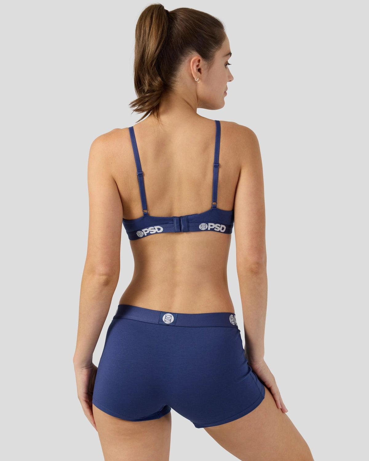 Women|Sale PSD Modal Solids - Navy - Triangle Bralette - Modal