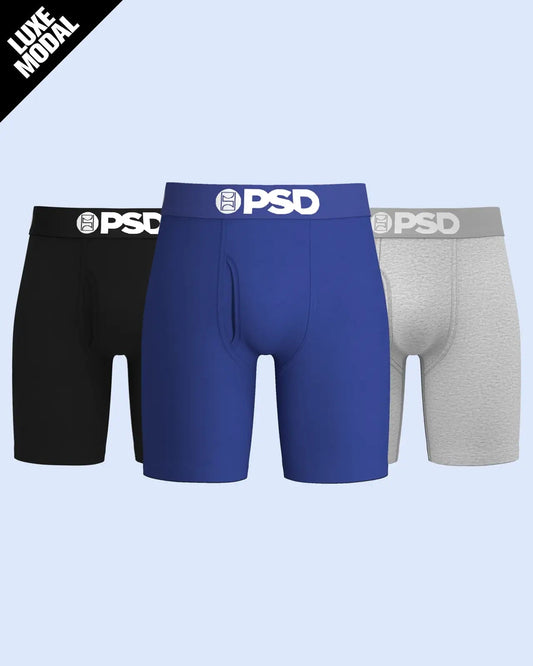 Men PSD Luxe Modal 3 Pack - LA Blue - Standard Length - Luxe Modal