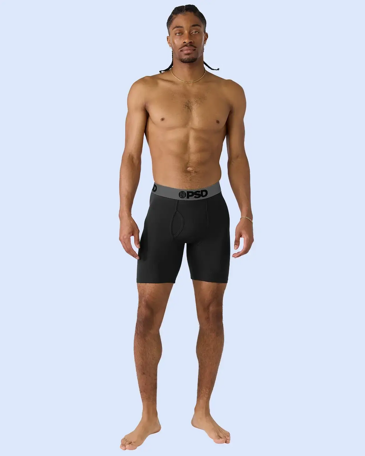 Men PSD Luxe Modal 3 Pack - Black Grey - Standard Length - Luxe Modal