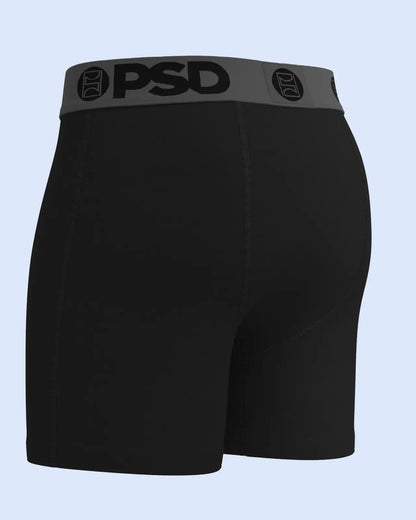 Men PSD Luxe Modal 3 Pack - Black Grey - Mid Length - Luxe Modal