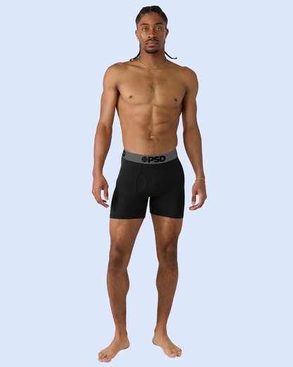 Men PSD Luxe Modal 3 Pack - Black Grey - Mid Length - Luxe Modal