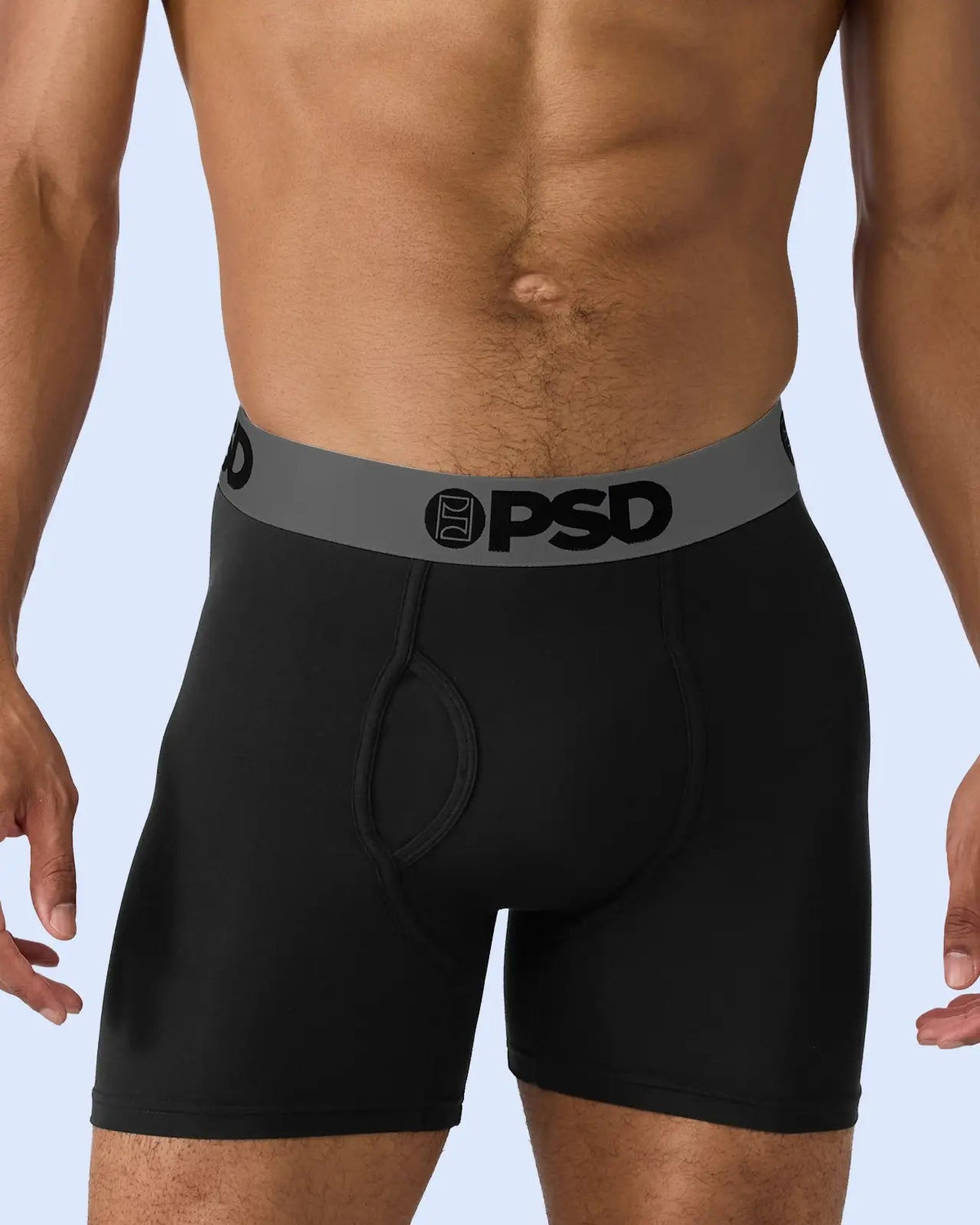 Men PSD Luxe Modal 3 Pack - Black Grey - Mid Length - Luxe Modal