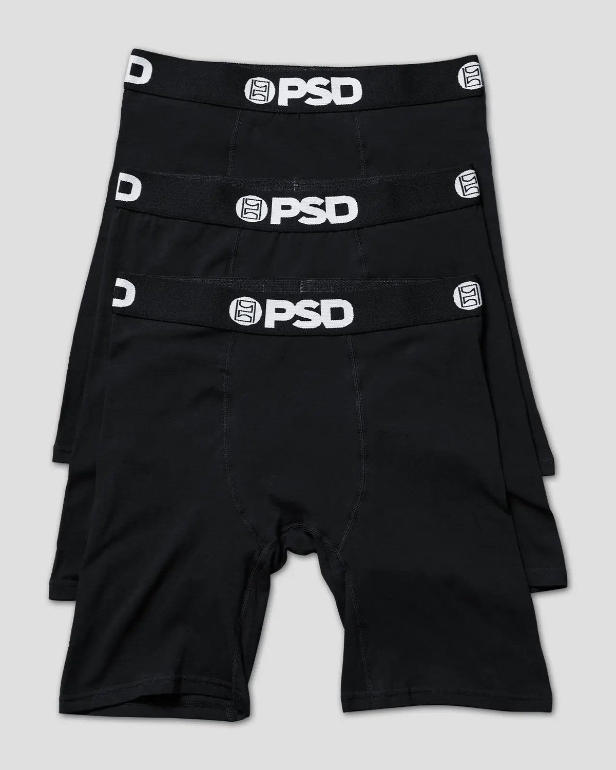 Men PSD Solids 3 Pack - Black - Standard Length - Cotton