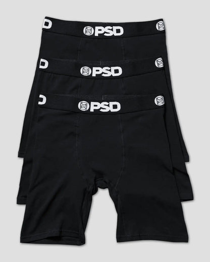 Men PSD Solids 3 Pack - Black - Standard Length - Cotton