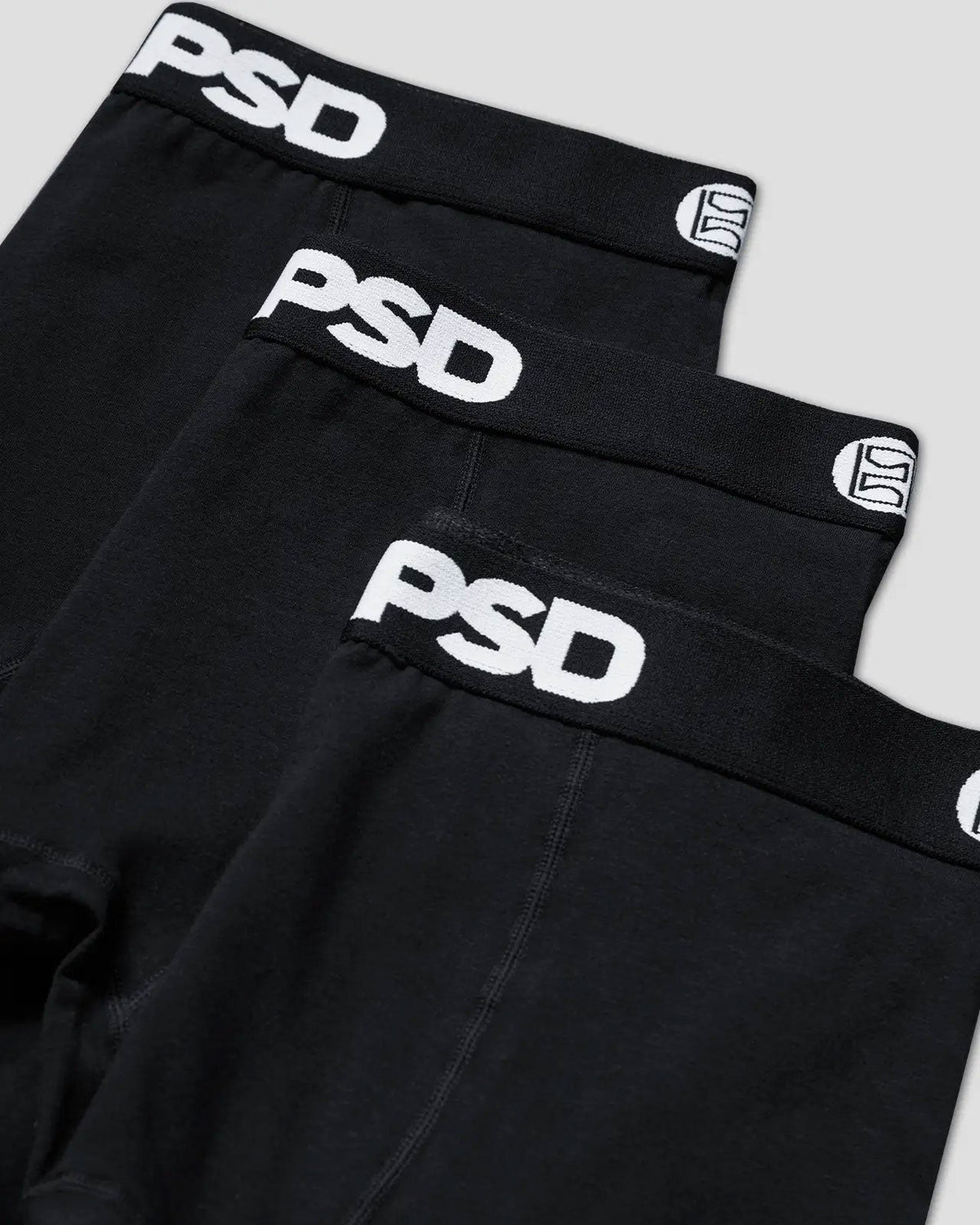 Men PSD Solids 3 Pack - Black - Standard Length - Cotton