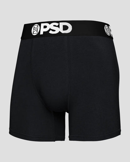 Men PSD Solids 3 Pack - Black - Mid Length - Cotton