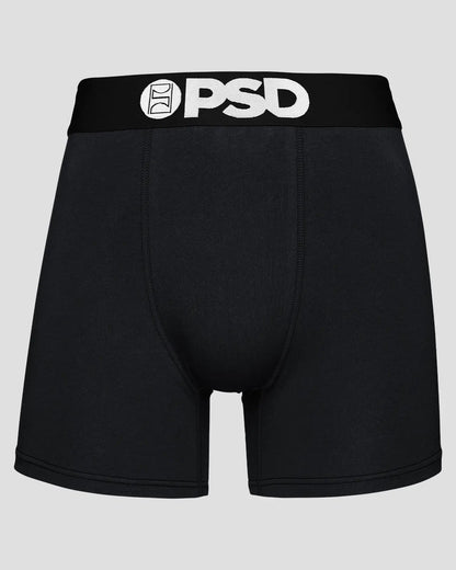 Men PSD Solids 3 Pack - Black - Mid Length - Cotton