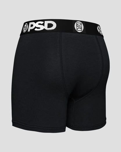Men PSD Solids 3 Pack - Black - Mid Length - Cotton