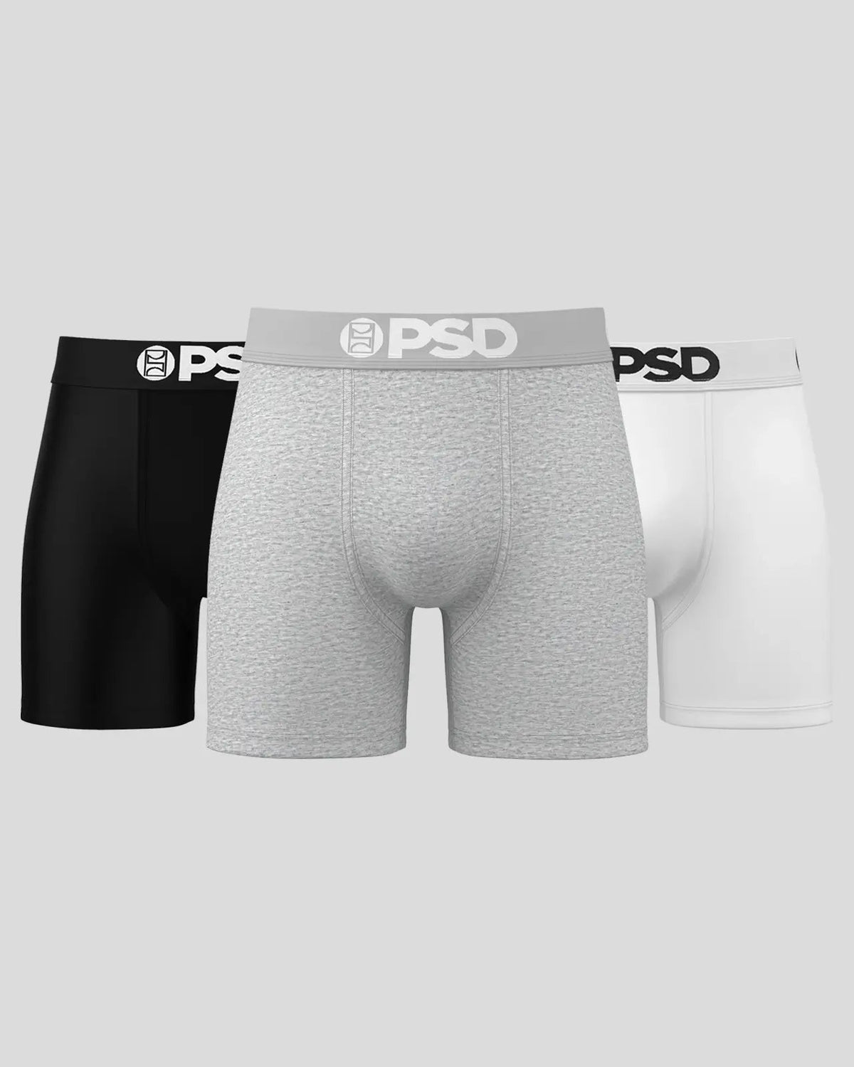 Men PSD Solids 3 Pack - Neutrals - Mid Length - Cotton
