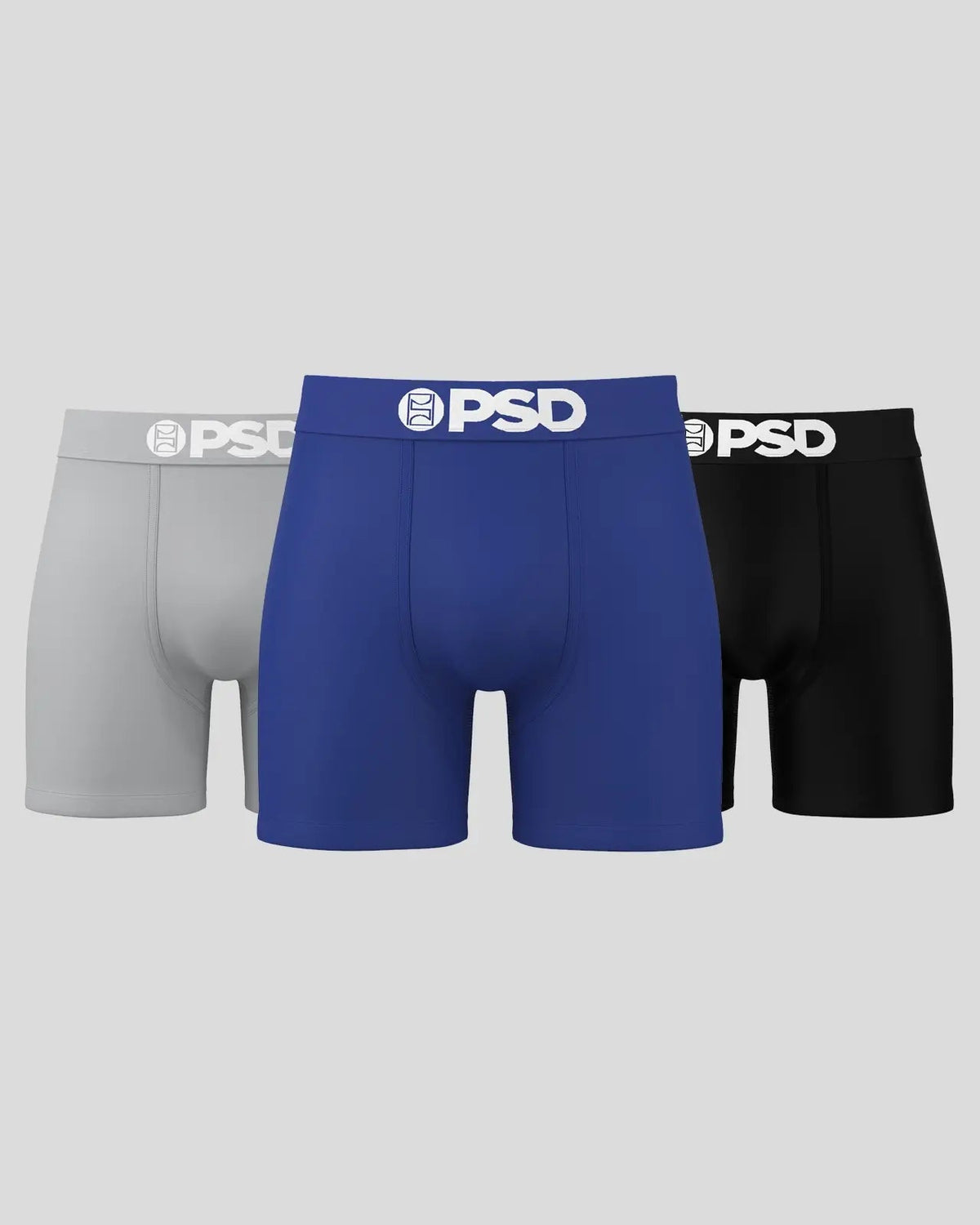 Men PSD Solids 3 Pack - LA Blue - Mid Length - Cotton