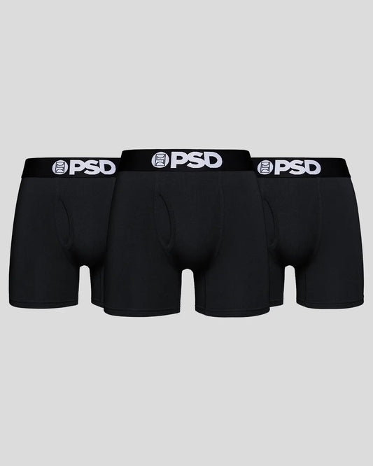 Men PSD Modal 3 Pack - Black - Mid Length - Modal