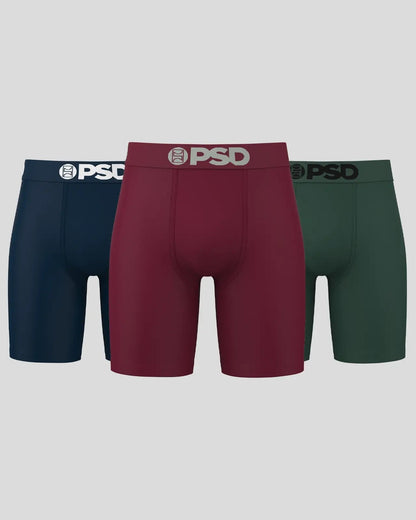 Men PSD Solids 3 Pack - Dark Tones - Standard Length - Cotton