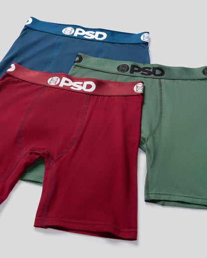 Men PSD Solids 3 Pack - Dark Tones - Standard Length - Cotton
