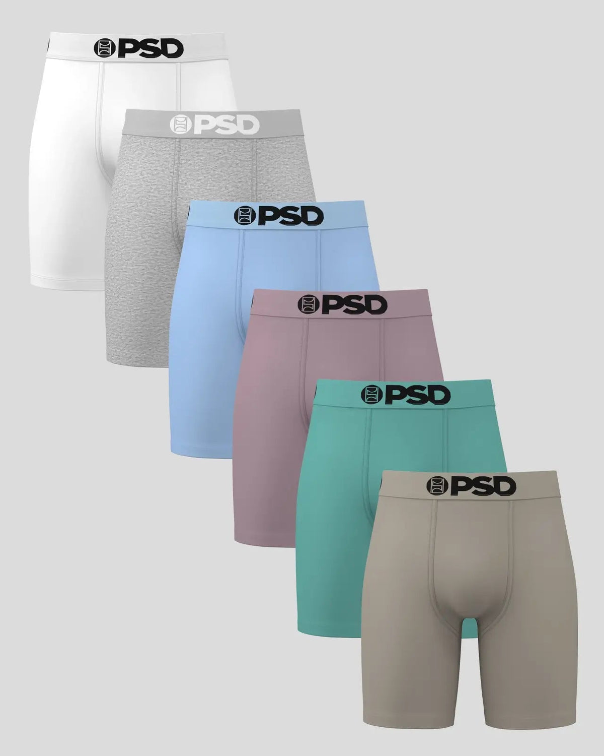 Men PSD Solids 6 Pack - Essentials - Standard Length - Cotton