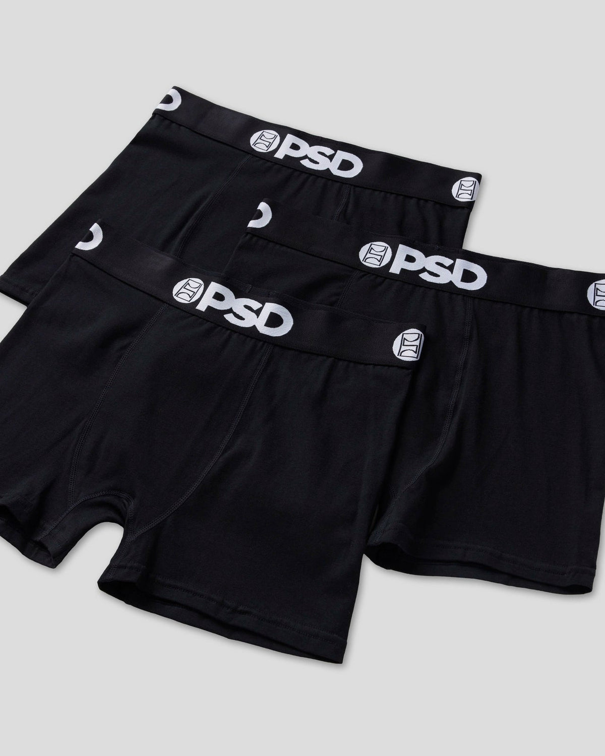 Men PSD Solids 3 Pack - Black - Trunk - Cotton