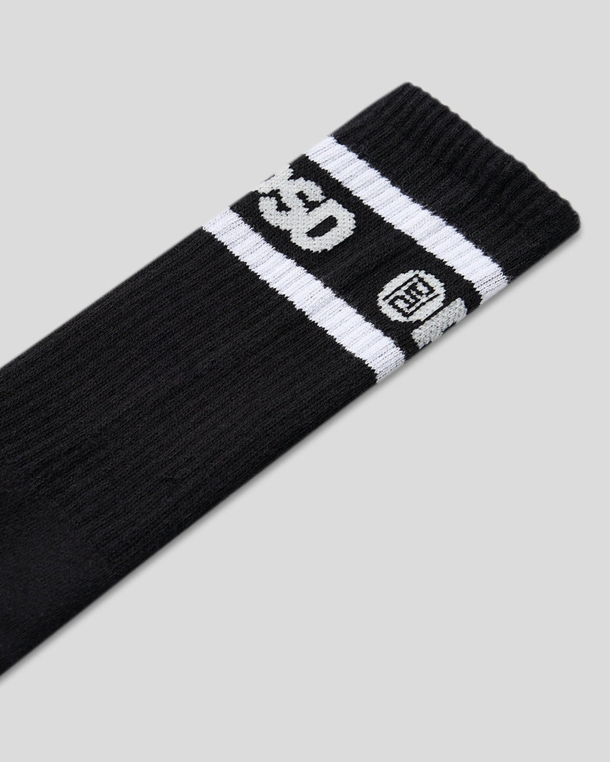 Men PSD 3 Pack - Logo Stripe Crew - Black - Crew Sock