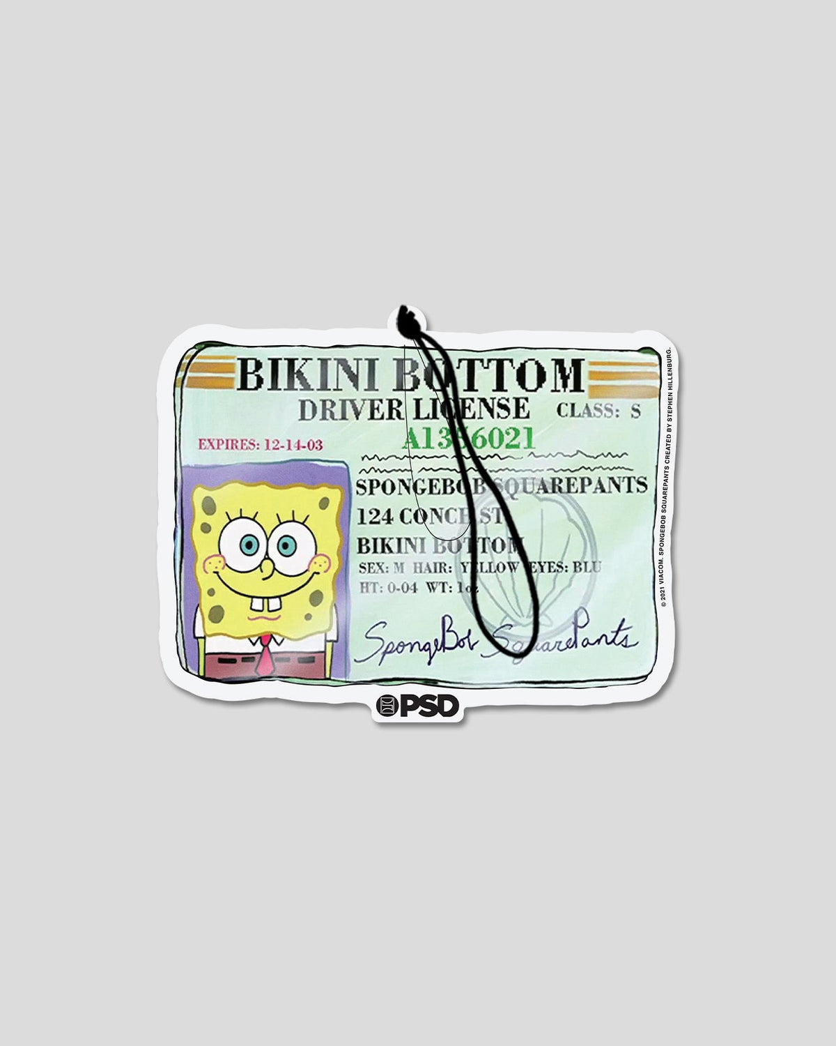 Men PSD 3 Pack - SpongeBob License - Air Freshener