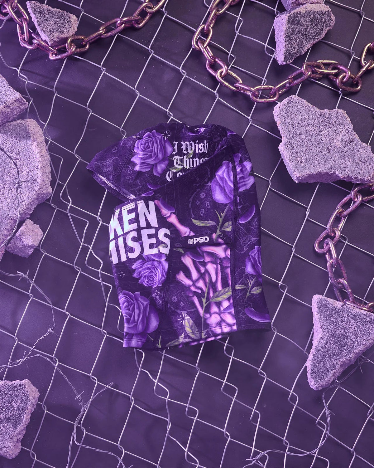 Men PSD Broken Promises - Wish Purp - Hooded Mask