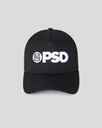 Men PSD New Era x PSD Logo Hat Black - ACCESSORIES