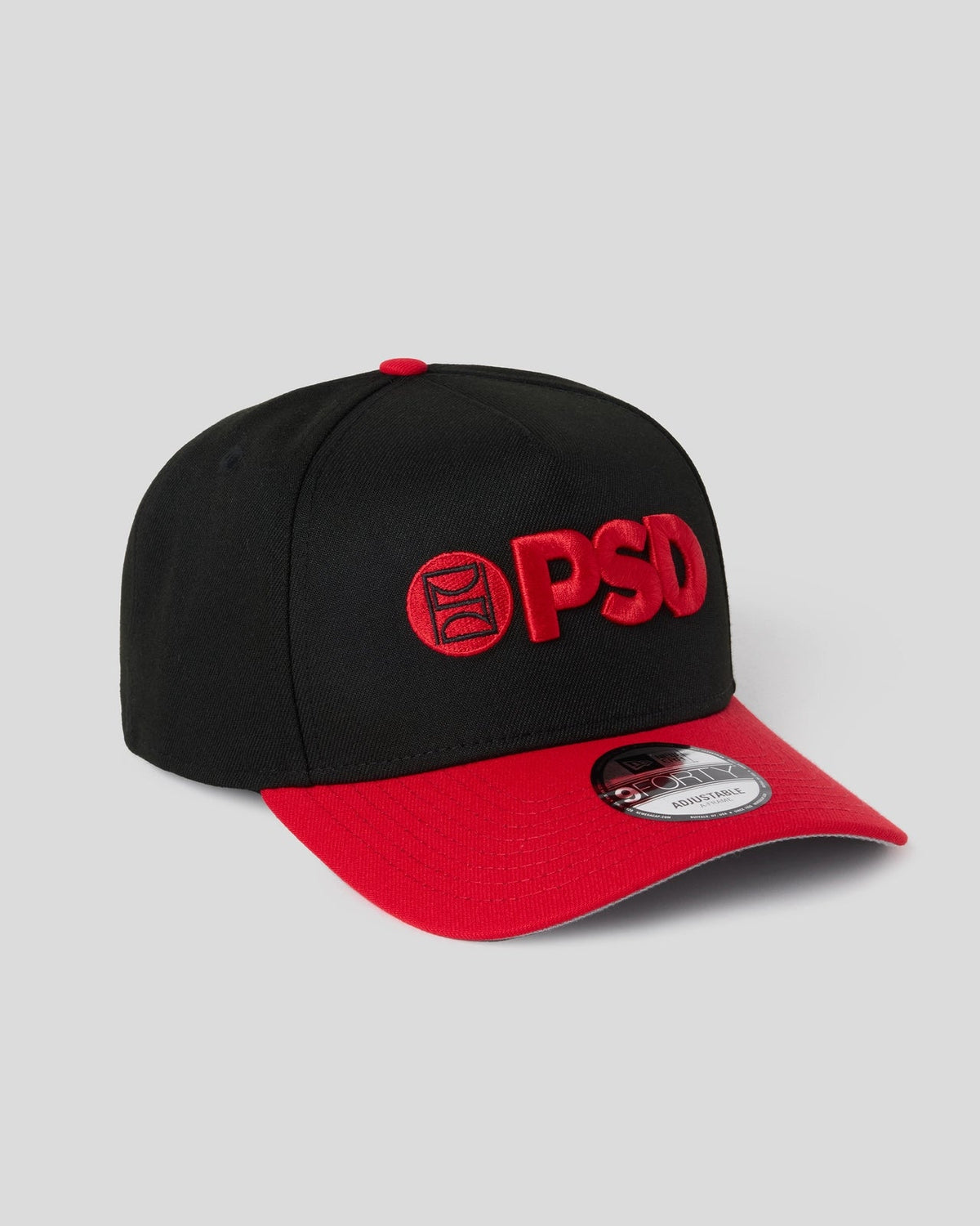 Men PSD New Era x PSD Logo Hat Black/Red - ACCESSORIES