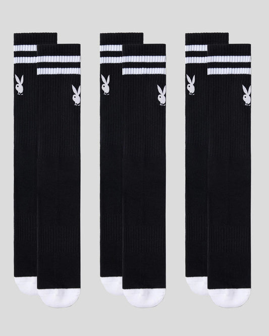 Men PSD Playboy Crew Sock - 3 Pack - Crew Sock