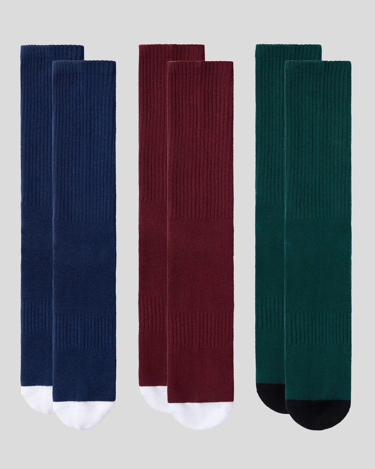 Men PSD 3 Pack - Logo Crew - Dark Tones - Crew Sock