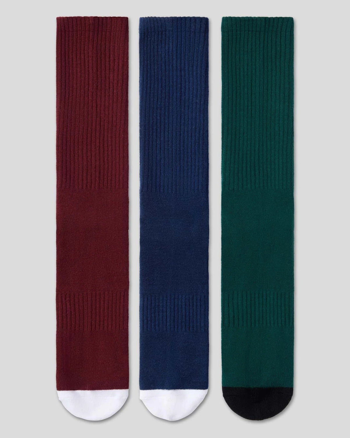 Men PSD 3 Pack - Logo Crew - Dark Tones - Crew Sock