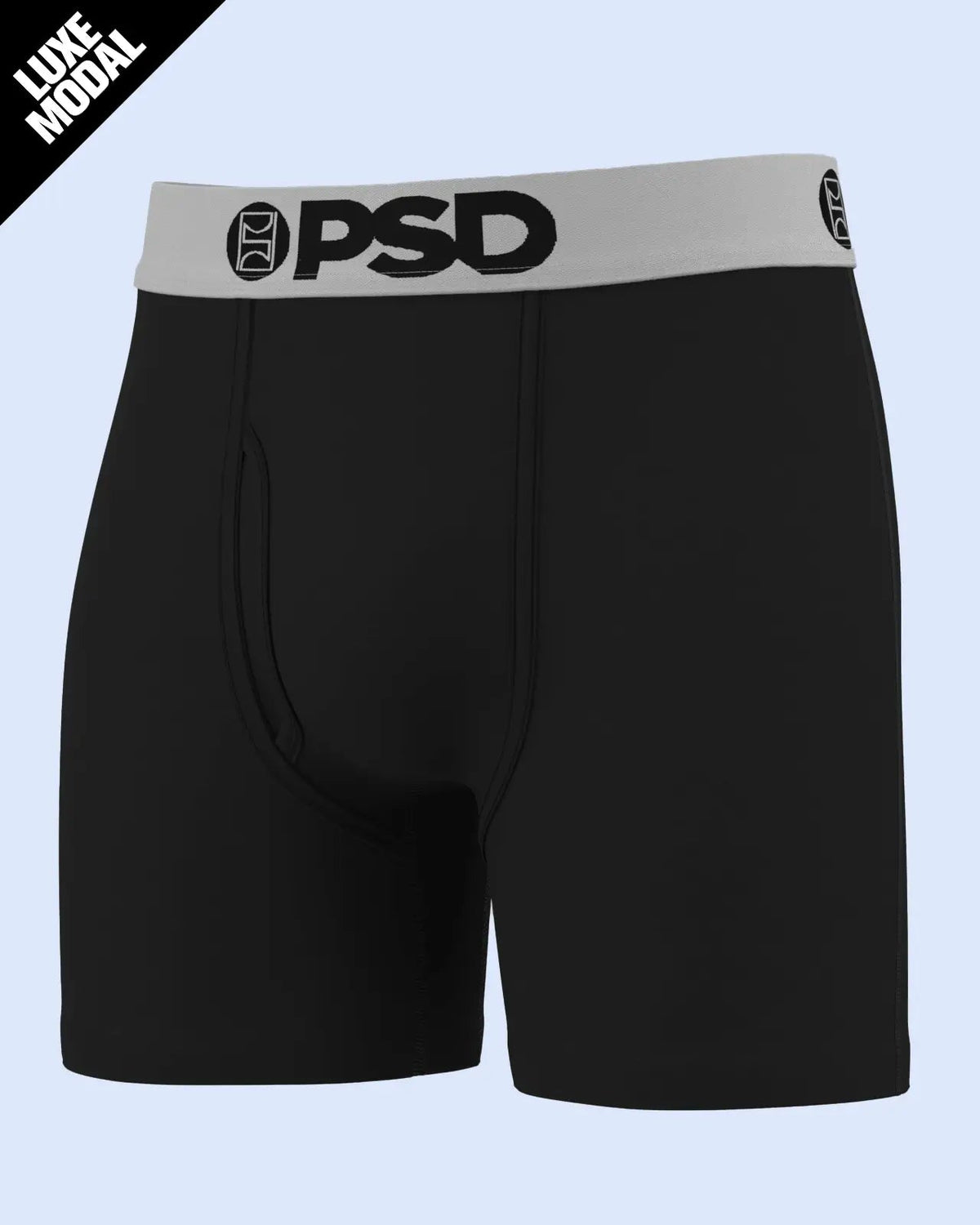 Men PSD Luxe Modal - Black Silver - Mid Length - Luxe Modal