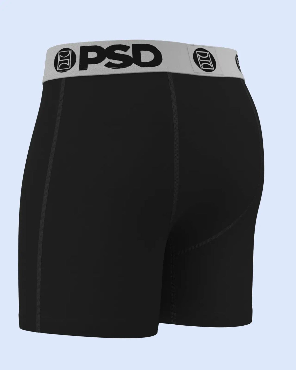 Men PSD Luxe Modal - Black Silver - Mid Length - Luxe Modal