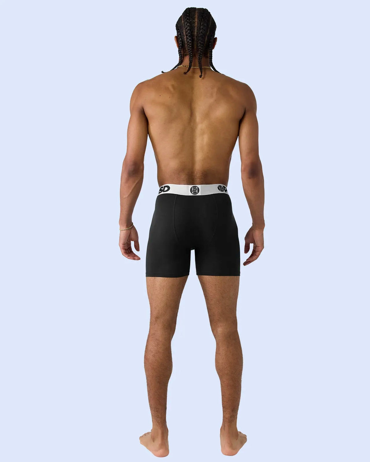 Men PSD Luxe Modal - Black Silver - Mid Length - Luxe Modal