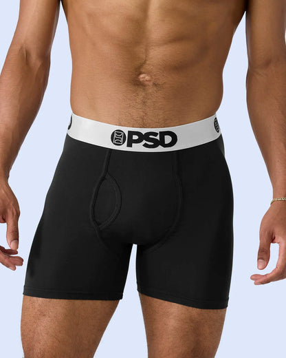 Men PSD Luxe Modal - Black Silver - Mid Length - Luxe Modal