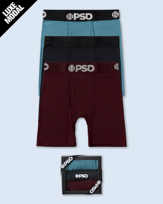 Men PSD Luxe Modal 3 Pack - Dark Tones - Standard Length - Luxe Modal