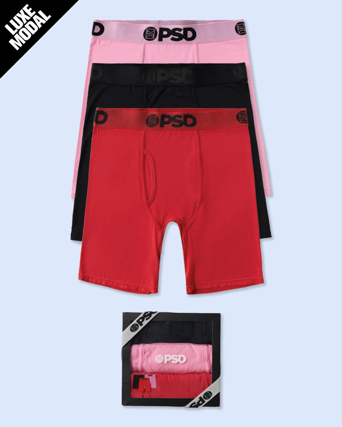 Men PSD Luxe Modal 3 Pack - Bold - Standard Length - Luxe Modal