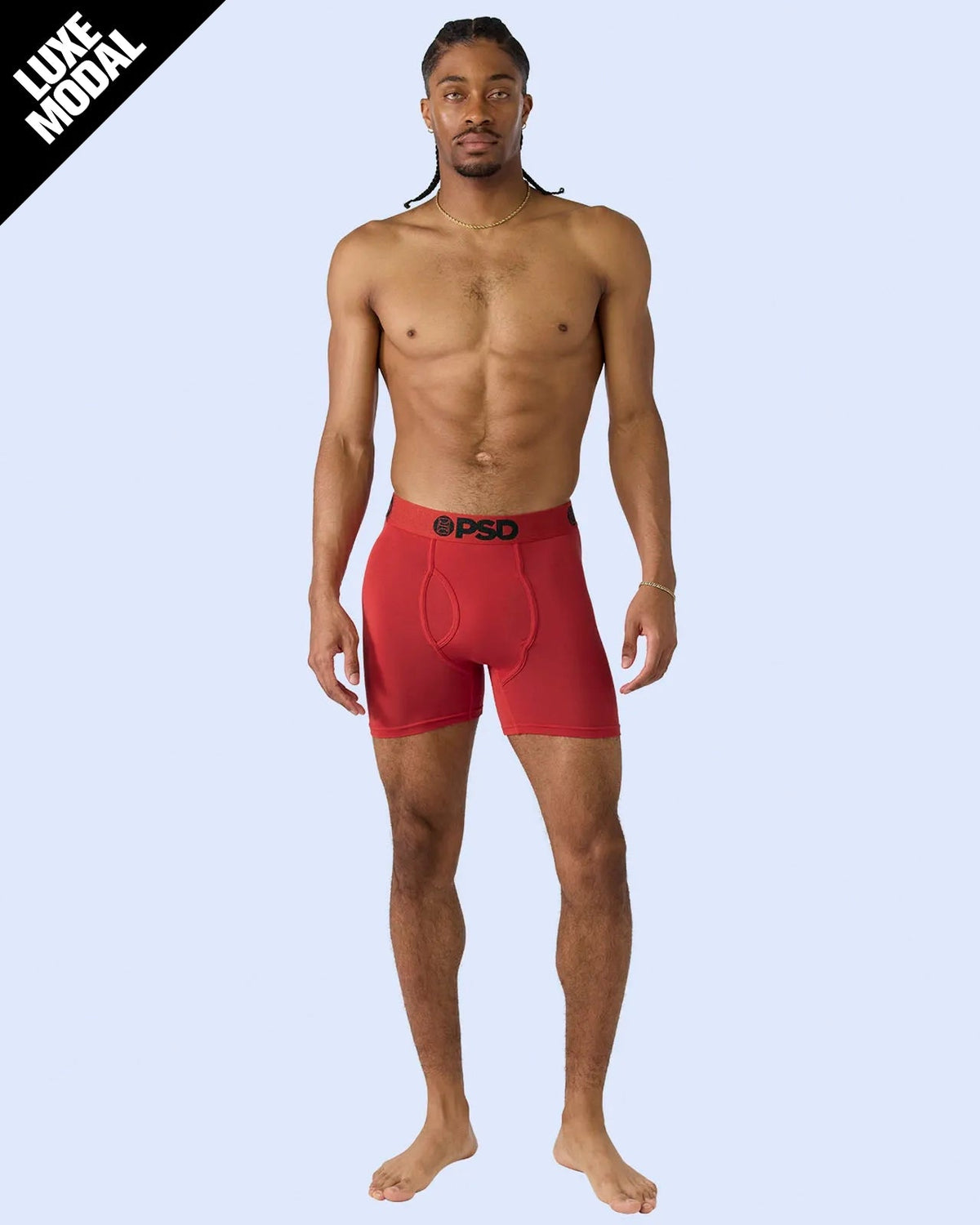Men PSD Luxe Modal - Metallic Red - Mid Length - Luxe Modal
