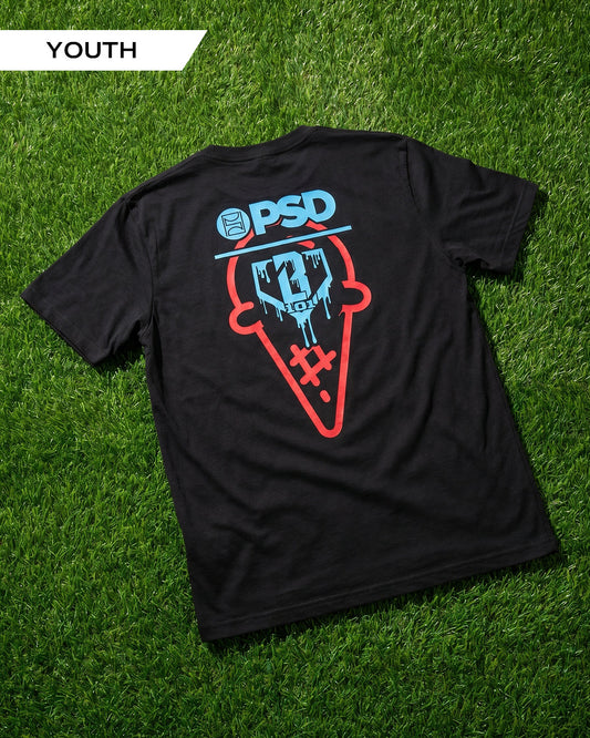 Men|Youth PSD Baseball Lifestyle 101 - Black Tee - Youth Classic Tee