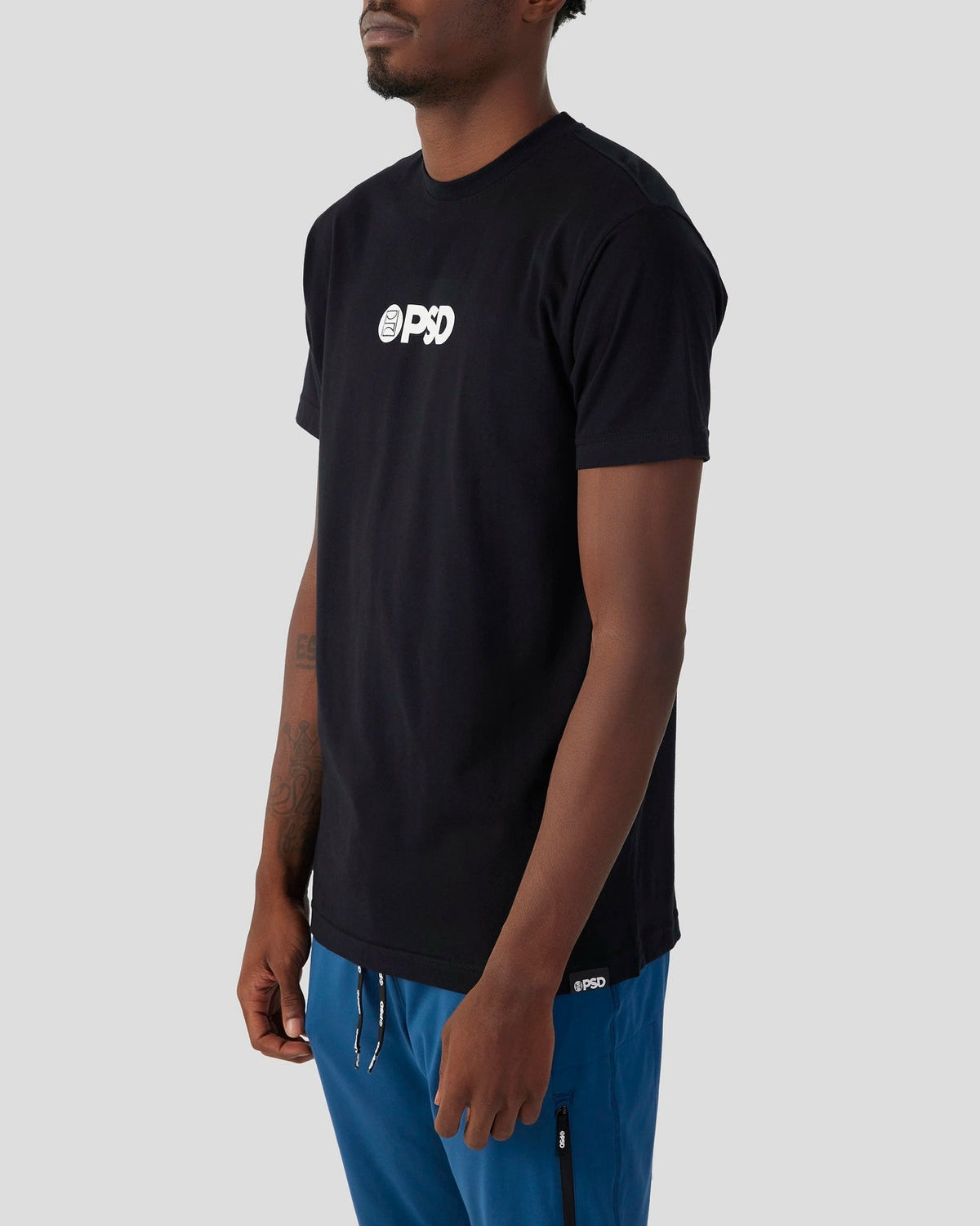 Men|Women PSD Core Logo Tee - Black - Classic Tee