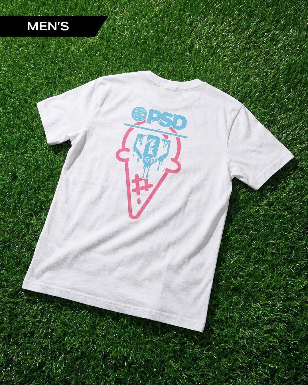 Men PSD Baseball Lifestyle 101 - White Tee - Graphic Tee