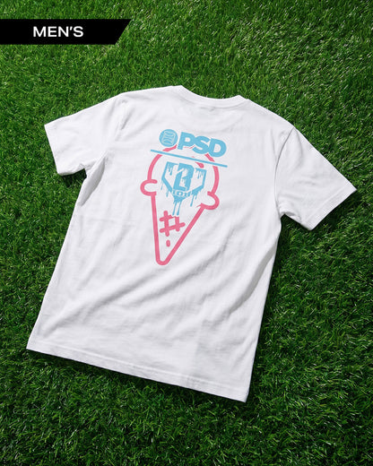Men PSD Baseball Lifestyle 101 - White Tee - Graphic Tee