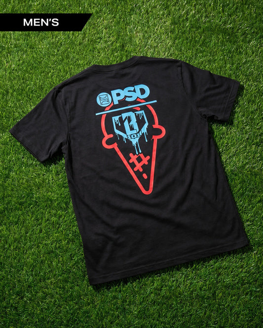 Men PSD Baseball Lifestyle 101 - Black Tee - Graphic Tee