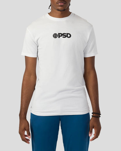 Men|Women PSD Core Logo Tee - White - Classic Tee