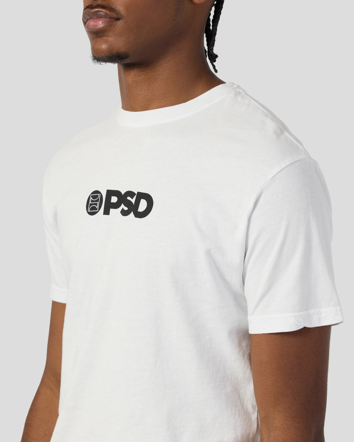 Men|Women PSD Core Logo Tee - White - Classic Tee
