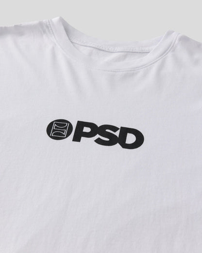 Men|Women PSD Core Logo Tee - White - Classic Tee