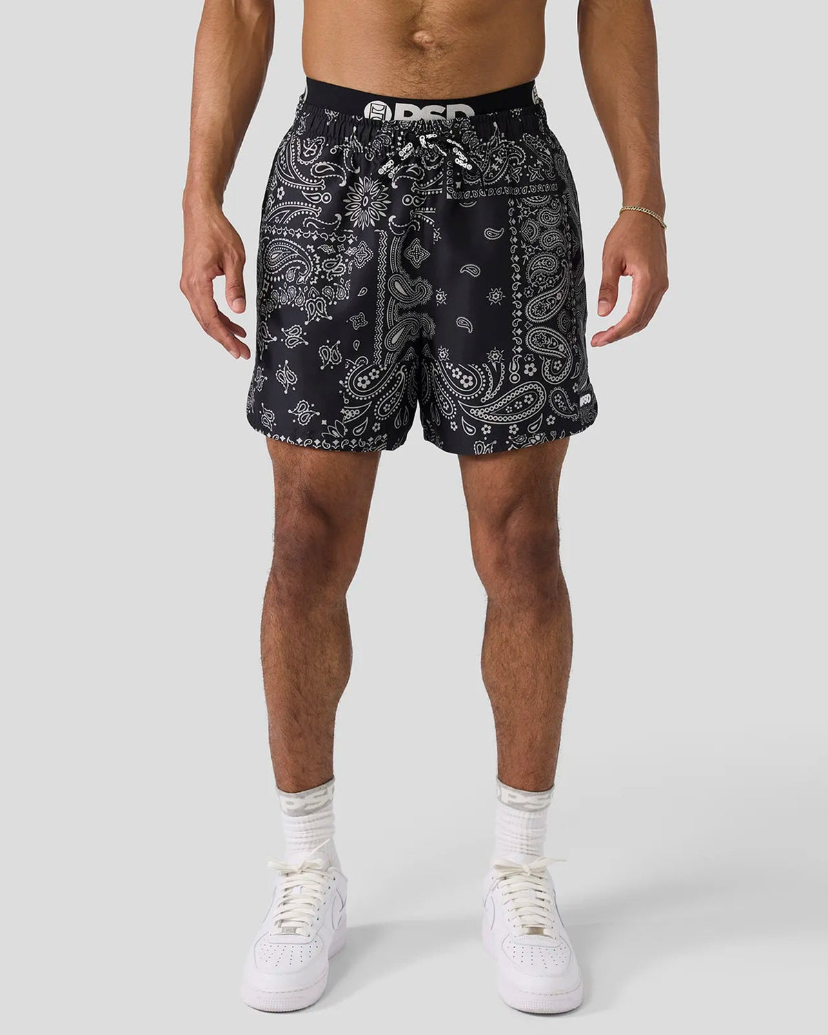 Men PSD Khaki Paisley Essential Short - Essential Short