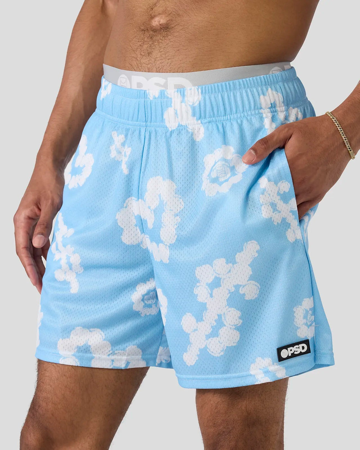 Men PSD Cloud Drops Blue Active Short - Active Short